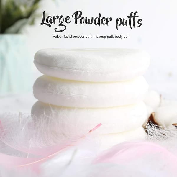 Dww-studio Makeup Artist Special Puderpuff Rund Bomullsribb DXGHC