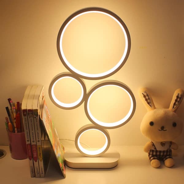 LED Bordlampe, Moderne Sengelamper, 18W Dimbar Skrivebordslampe