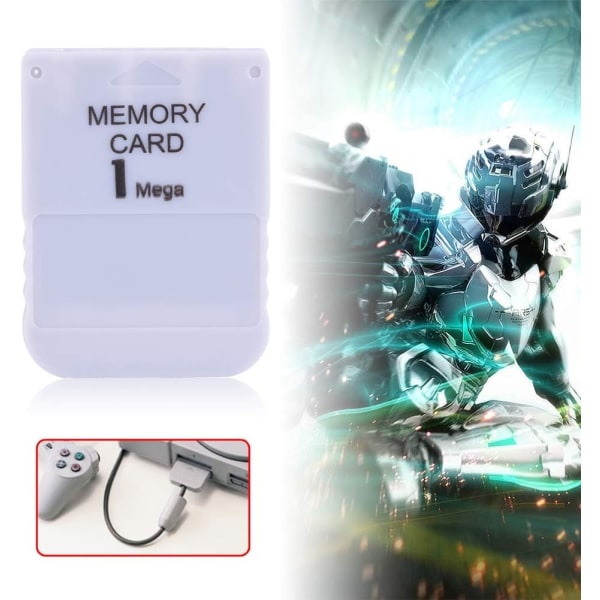 1MB minneskort för Sony PS, PS1 minneskort kompatibelt med alla