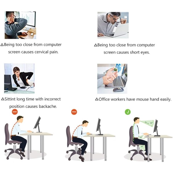 Bärbar Armstöd Ergonomisk Design Ledat Dator, Handled