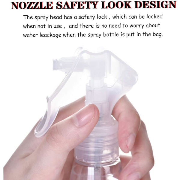 3 stk 200 ml plante-sprayflasker, tomme plastflasker, DXGHC