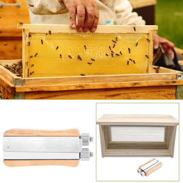 Rustfrit Stål Bikube Crimper Værktøj Tråd Spænd Crimper Biavl B