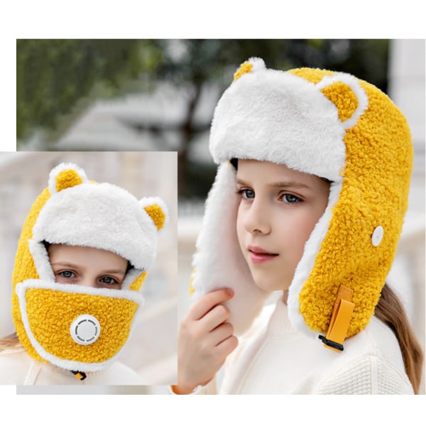 baleifeng children's hat thick lambswool winter warm bib warm DXGHC