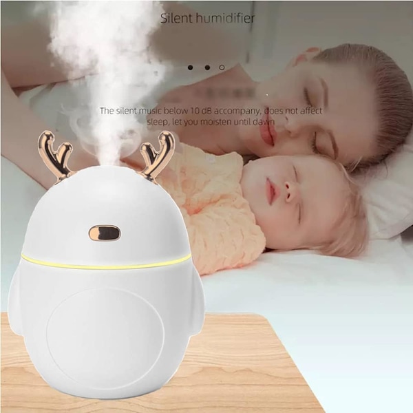 （Grøn）Kattedyr Multi-Mode Farverig LED Natlampe Lille Mini Spr