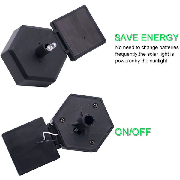 LED Havelyslys - Solcelled Natlys Ugleform Solcelled La