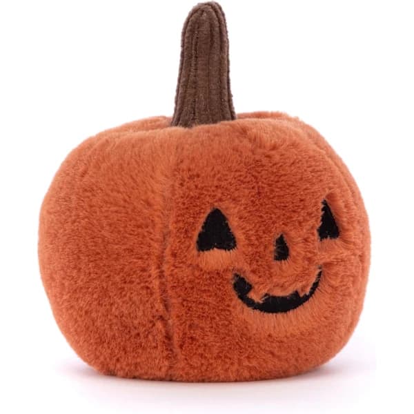 Jellycat Halloween Ooky Jack O Lantern Græskar (10 cm x 9 cm),D