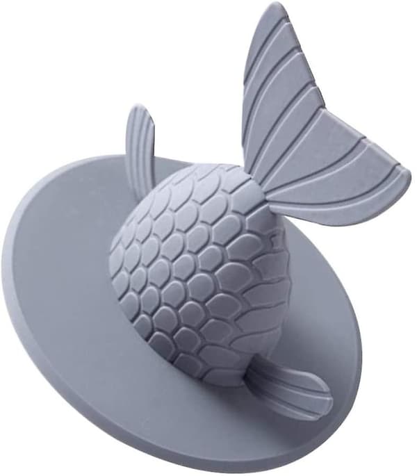 Badekar Stop Prop Cover Genanvendelig Fisk Form Badekar Aftapning Stop