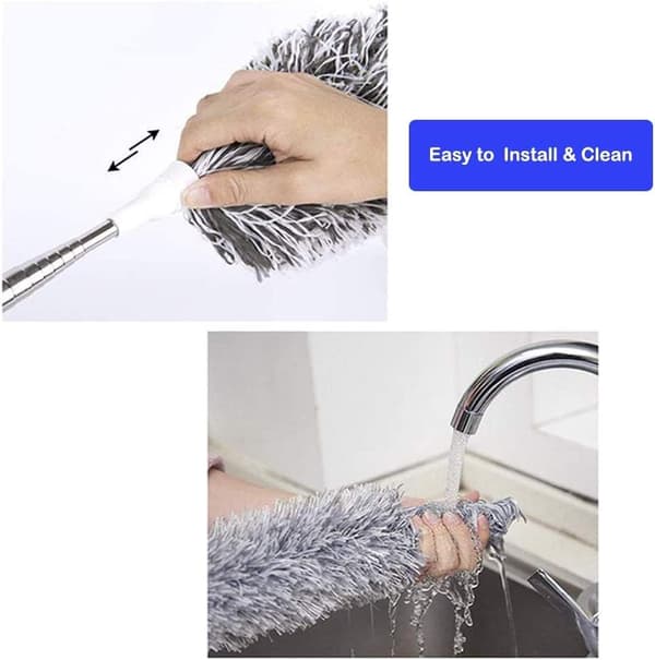 En Stang Multi-Hoved Mikrofiber Udvidet Chenille Støvkost Ceili