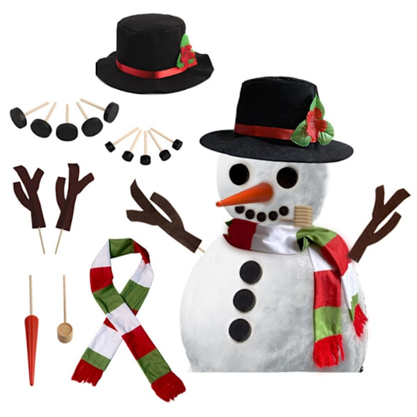 16CPS Snögubbe Klädset Vinter Jul Barnleksak Present B