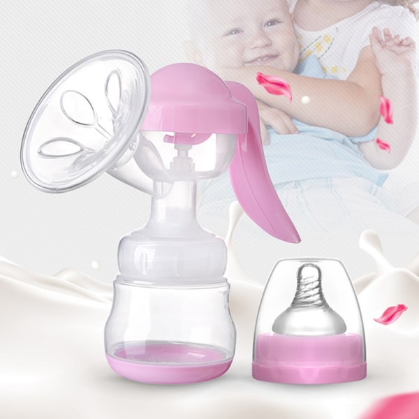 Breast pump with bottle Manual strong milker Pulling breast milk