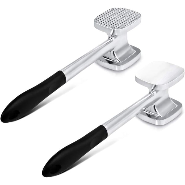 28cm Meat Tenderizer Dobbeltsidig kjøtthammer Kraftig aluminium