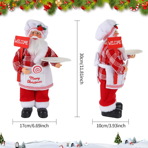 Julgranspynt Tomtefigur Tomte Stående San
