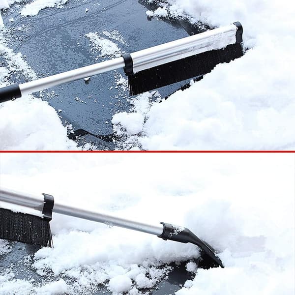 Snöborste, Snöskyffel Teleskopisk Snöröjning Halksäker Squeegee