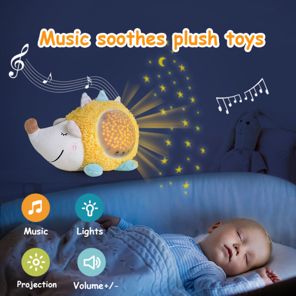 Siiliäänikone ja pimeässä hohtava projektor, lullaby a