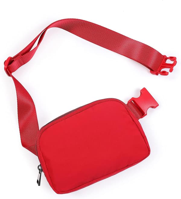 Unisex Mini Bältesväska med Justerbar Rem Liten Midjeväska