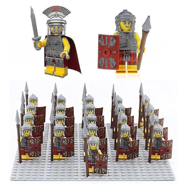21 st/set romerska militär Centurion soldater minifigurer armé leksaker samling