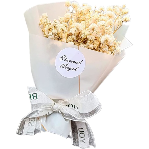 Torkad Blomma Gypsophila Bil Aromaterapi Diffuser Clip, Gypsophila Torkad
