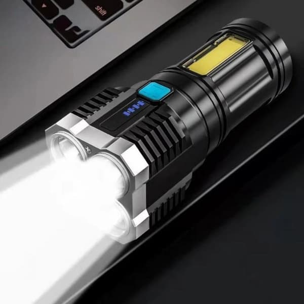 Super Kirkas 10000000lm Taskulamppu Led-Valo USB Latautuva Ta