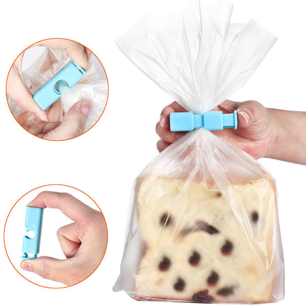 Bröd Påse Klämmor, 2 St Mat Tätningsklämmor, Påse Stängning Klämma