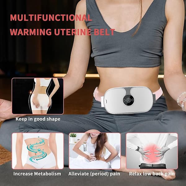 Värmeband, varm pressning, laddning, magont, menstruation