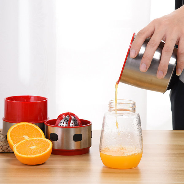 Manuel Saftpresser i Rustfrit Stål, Saftpresser og Citronpresser, Til Hjemmet
