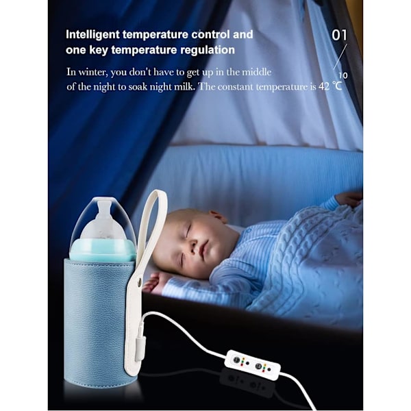 USB-flaskevarmer, Babyflaskevarmer Isolerende Flaskepose US DXGHC