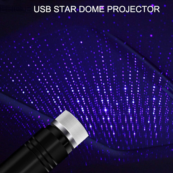 1 kpl Purppura USB Magic Ball Tähtivalot Auto Täynnä Tähtiä