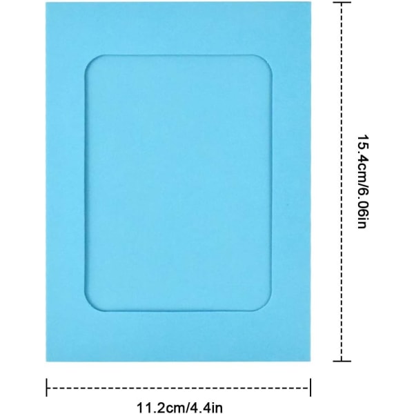 30 stykker papirfotorammer med treklemmer og hyssingsett, 8X