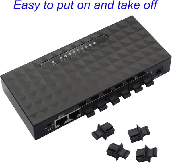 50-pack dammskydd för RJ45 Ethernet-hubb Bl DXGHC