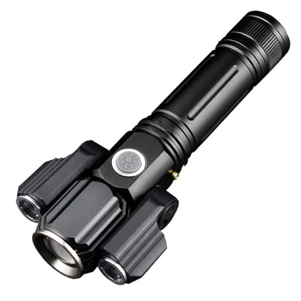 USB-latattava taktinen LED-taskulamppu - Taclight erittäin kirkas 600 lu