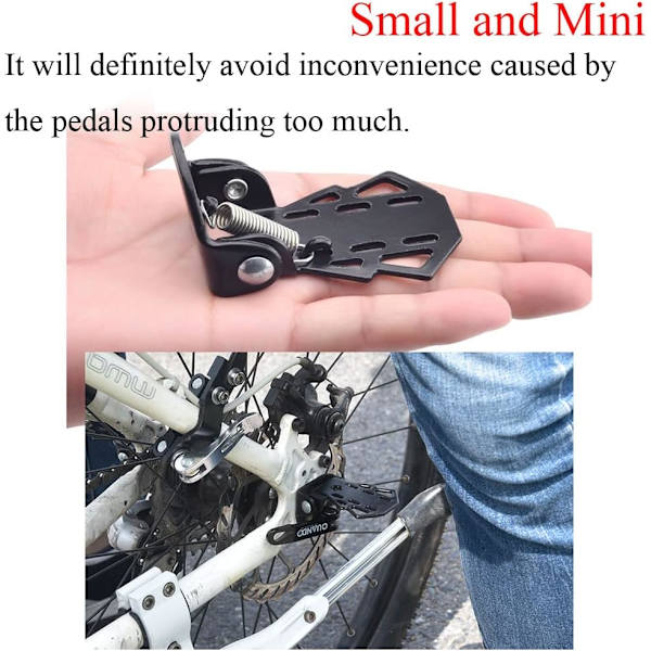 4 kpl Mini Polkupyörän Takapoljimet Pyörän Tapit MTB Taittuvat Jalkatuet