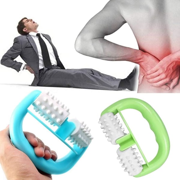 2-pack massagerulle med D-Shape-handtag, Anti-Cellulite, Anti-C