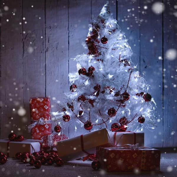 Batteridrivna 6.6Ft/2M 20 LED-ljusslingor Blinkande Jul