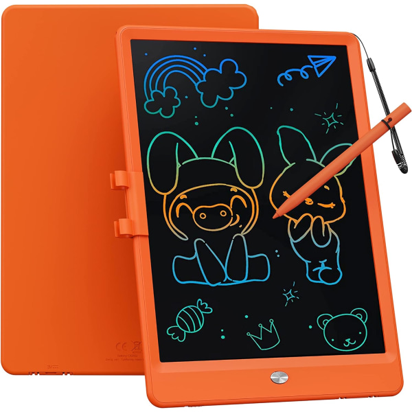 Leksaker för 3-6 år gamla flickor Pojkar,(orange)LCD-skrivplatta Dood