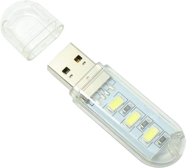 5 stk Mini Bærbar USB Nattelys DC 5V 5730 SMD 3 LEDer Skrivebord Bok
