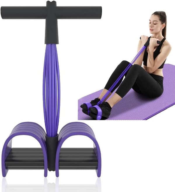 Multifunksjonsbånd Oppgradering 6 Rør Elastisk Trening med Pedaler H