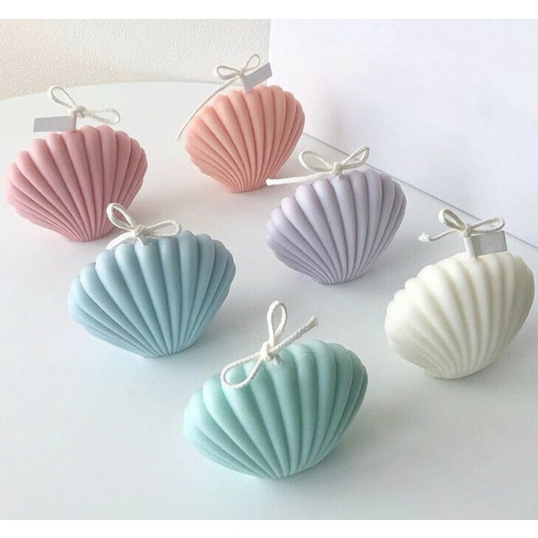 Candle Making Mold Plast Seashell Mold Kamskjell Aromaterapi Mol