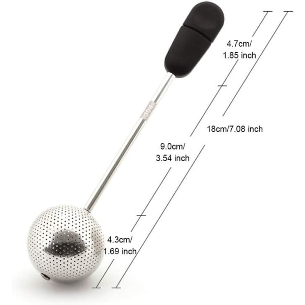 Kugleformet Te-infuser i Rustfrit Stål Te-si - Ultrafin H