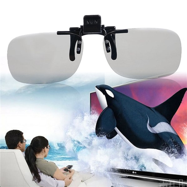 Wonderfulsight Cirkelpolariserande Clip-on 3D-glasögon för 1 styck