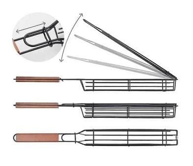 Set med 2 matchande non-stick grillkorgar 150