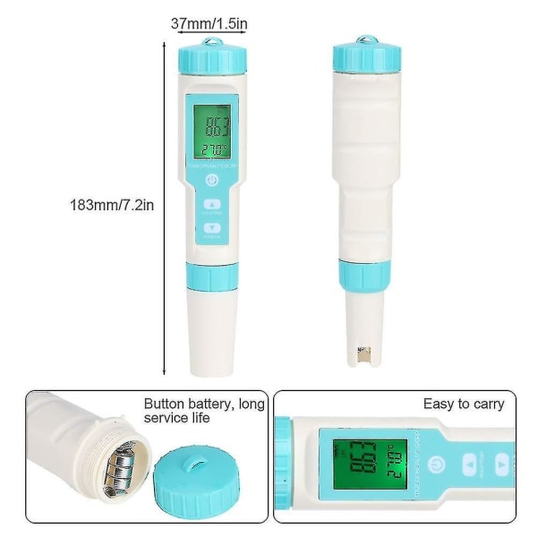 Ph Meter, Tds Meter, Digital Pen Tds Meter, Portable Er, Func DXGHC