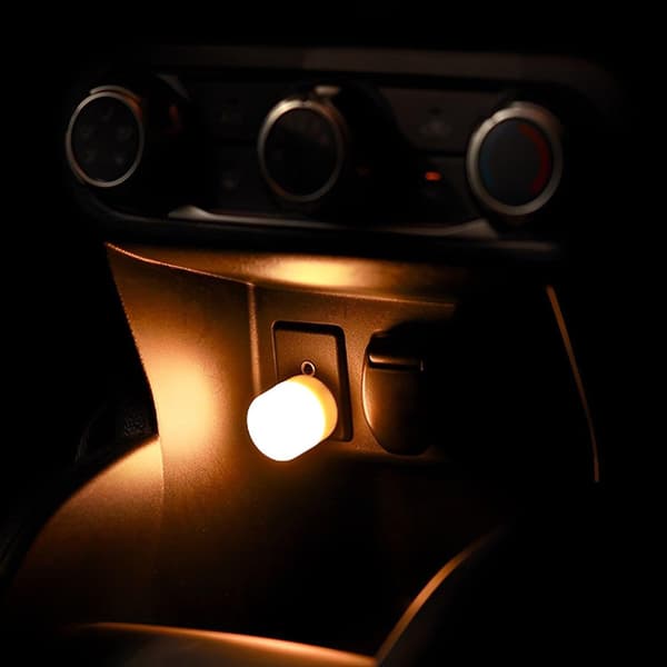 LED nattlys, Mini USB-lampe, Plug-in, Energibesparende, Ideell