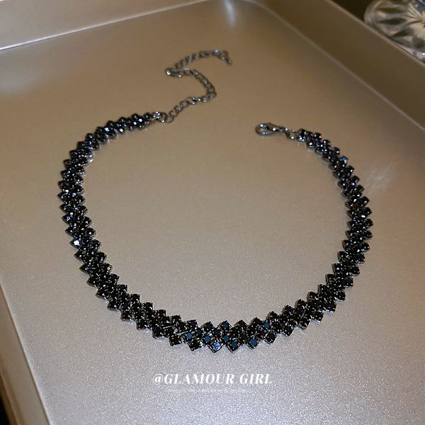 Full diamant lapptäcke halsband personlighet trend halsband hals c
