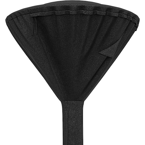 Dækken til rund opvarmet parasol, Sort