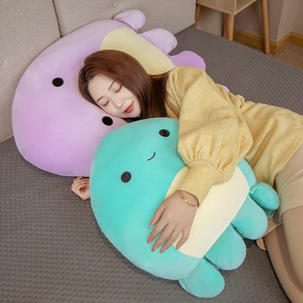 23,5 tommer - Squishmallow Blæksprutte Violet - Ultrablød Fyldt Legetøj