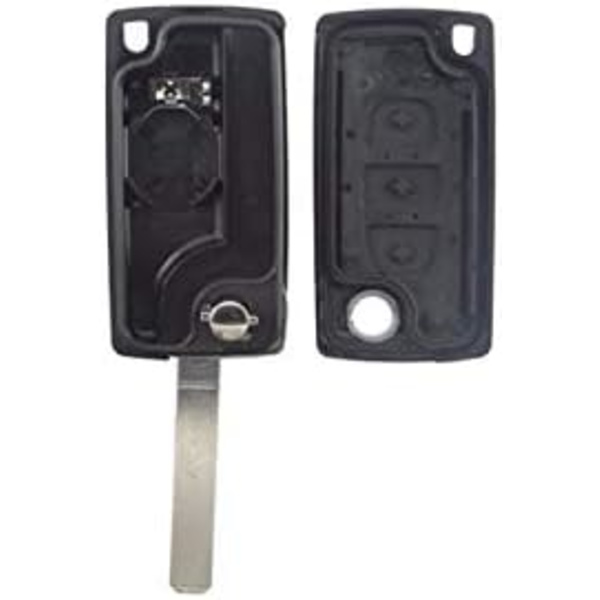 Nøgleskal Kompatibel med Citroën C2 C3 C4 C5 Picasso 2 Knapper P