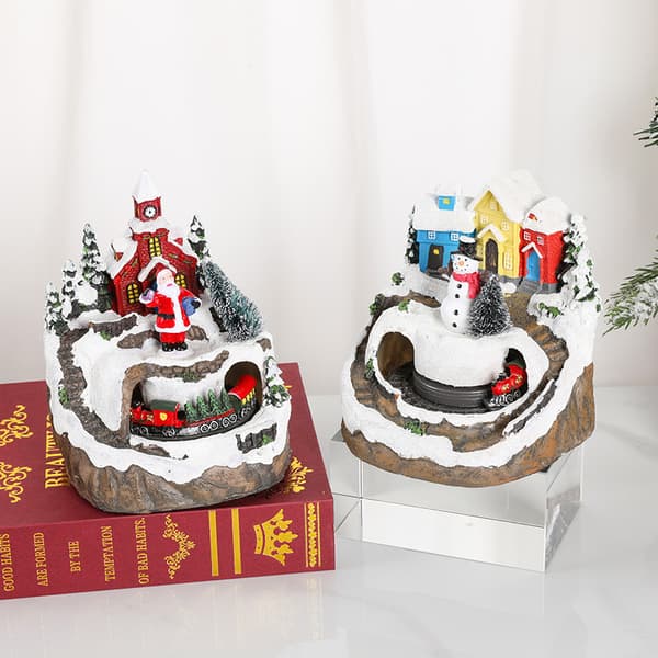 Roterende julepynt i harpiks med koncertdekorationer