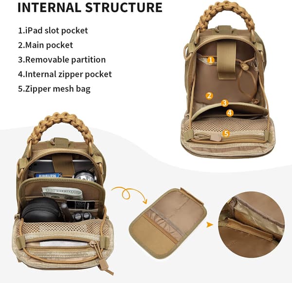 Skulderveske Militær Taktisk Molle Messenger Bag