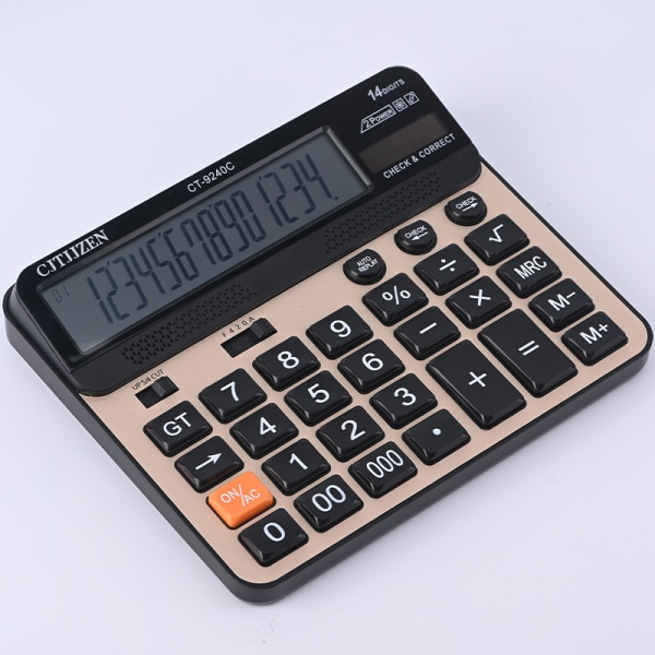 Lommeregner 14 Cifre LCD Display Standard Funktion Desk Lommeregner