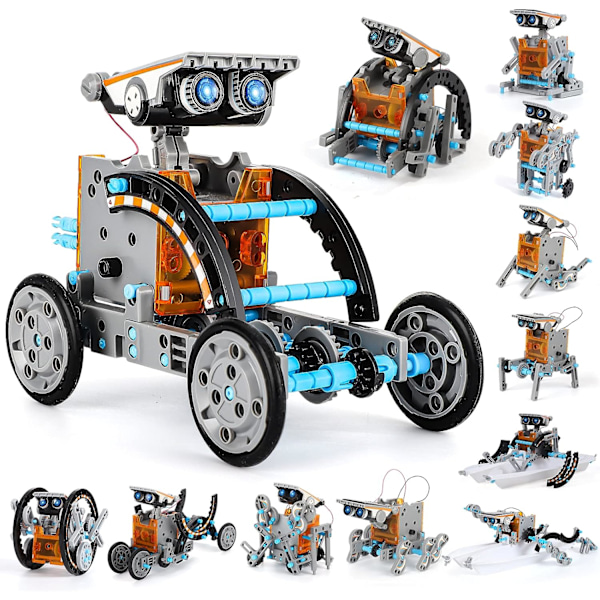 Lucky Doug 12-i-1 STEM solardriven robotset leksaker för barn 8 år